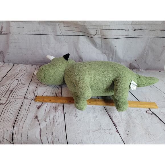 Pillowfort Target Green Dinosaur Dino Plush Stuffed Animal Pillow Knit Toy 21in - Picture 7 of 7